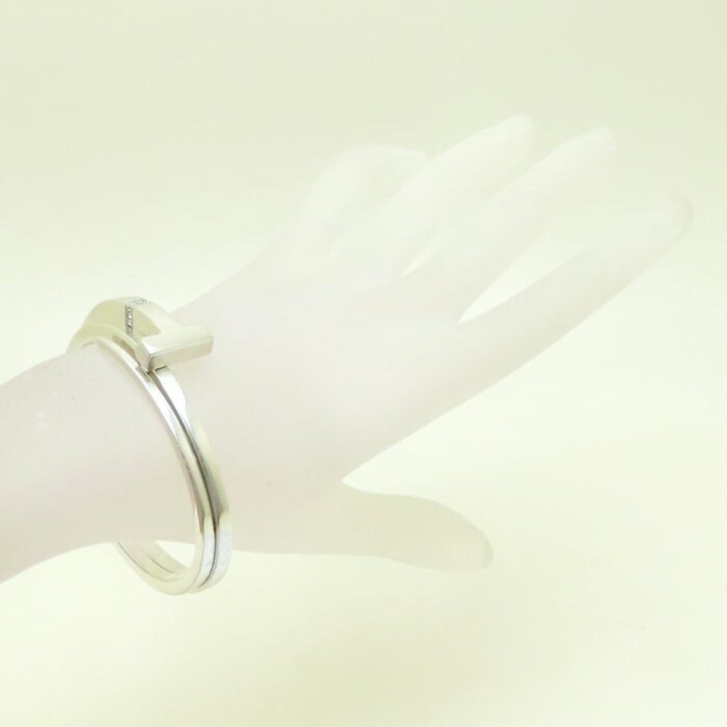 T Bracelet Sterling Silver With Diamond