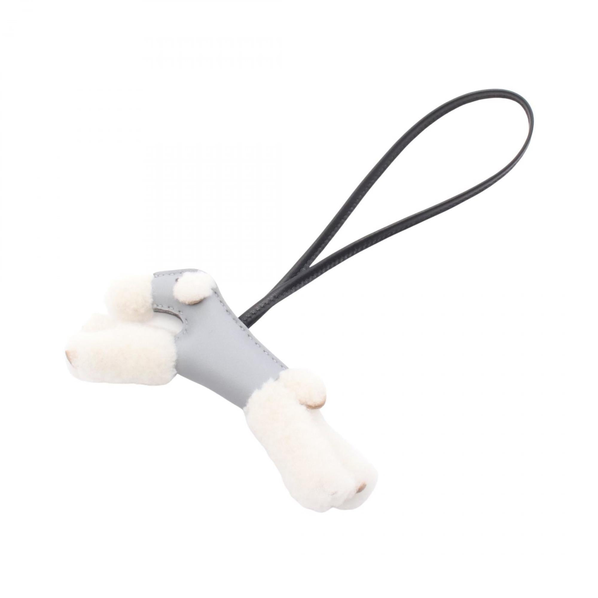 Charm Agneau Milo and Leather Handbag Charm