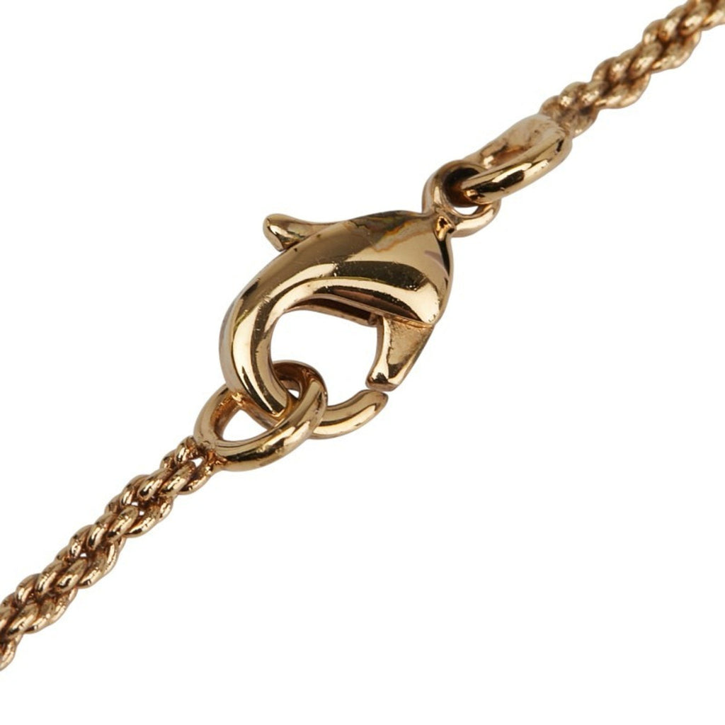 Crown Medal Pendant Necklace Gold