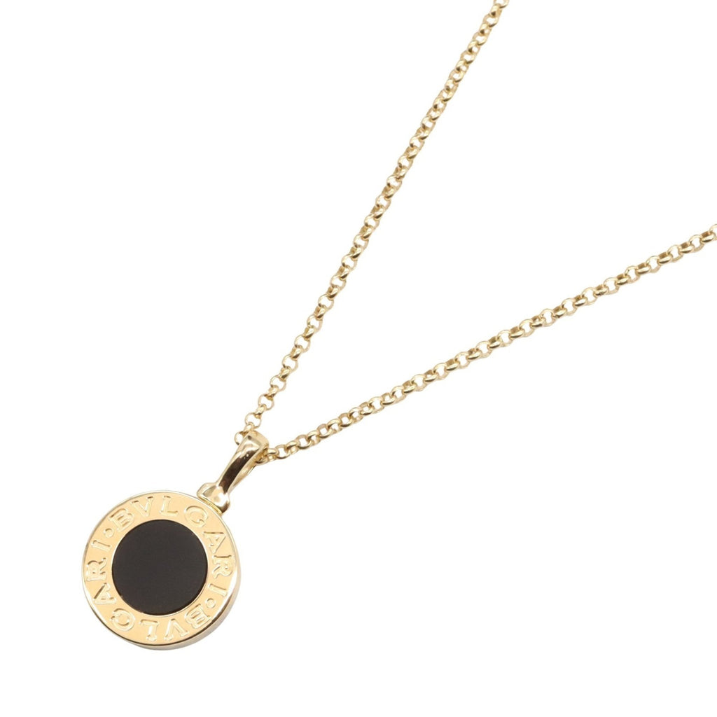 Pendant Necklace 18K Yellow Gold with Onyx