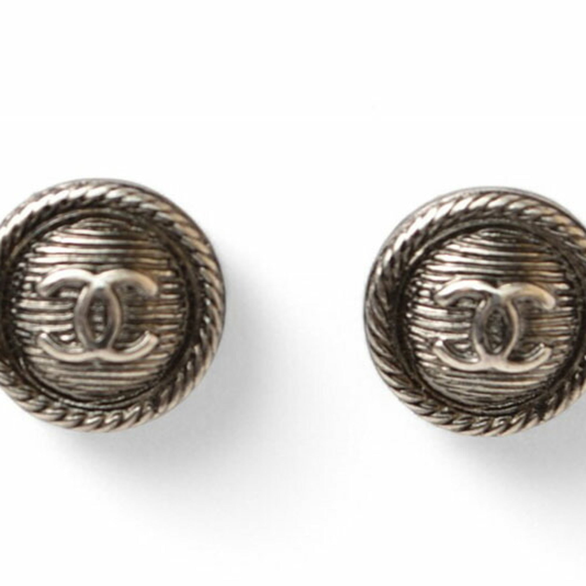 CC Logo Circle Earrings Sterling Silver