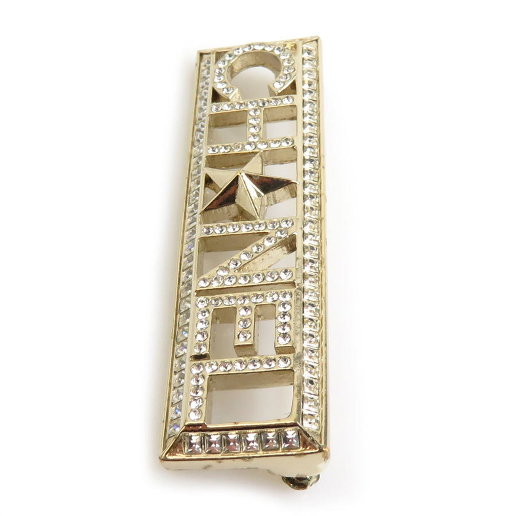 Brooch Metal and Rhinestone
