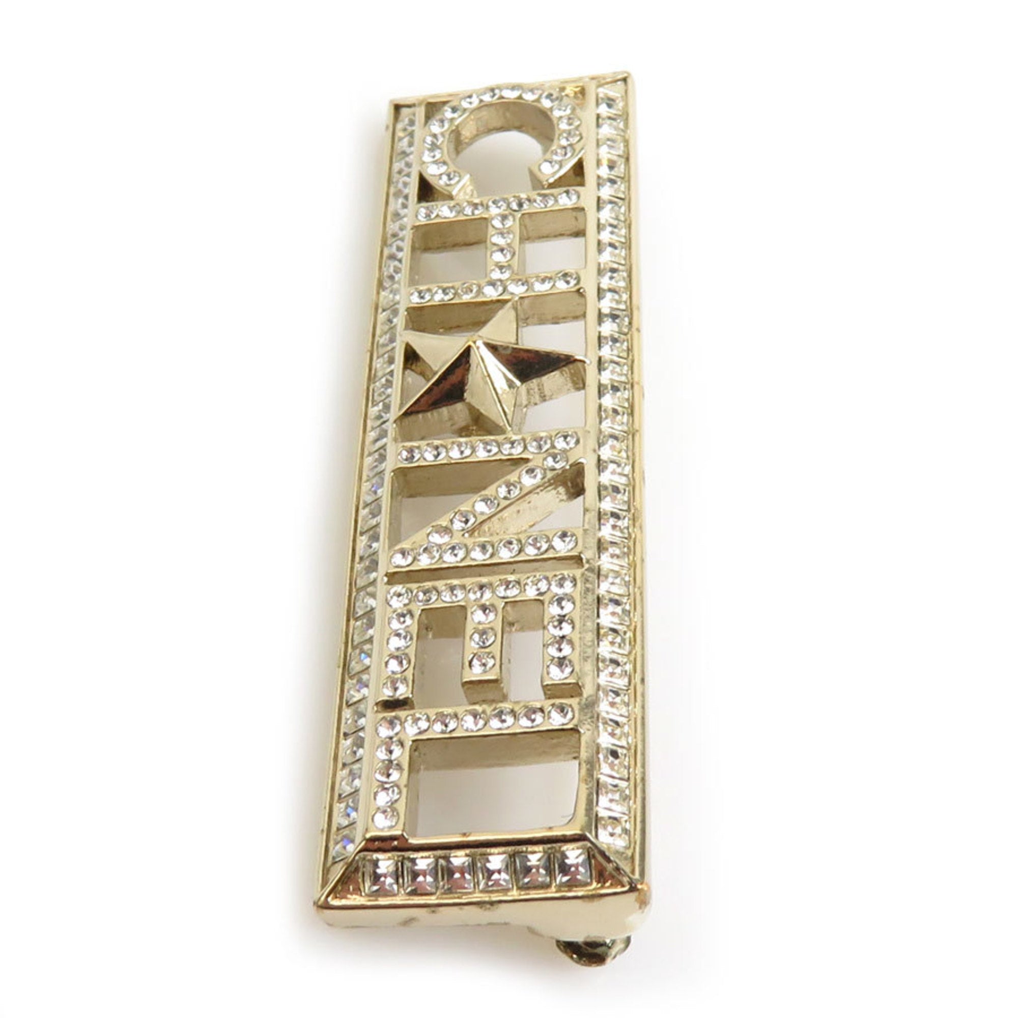 Brooch Metal and Rhinestone