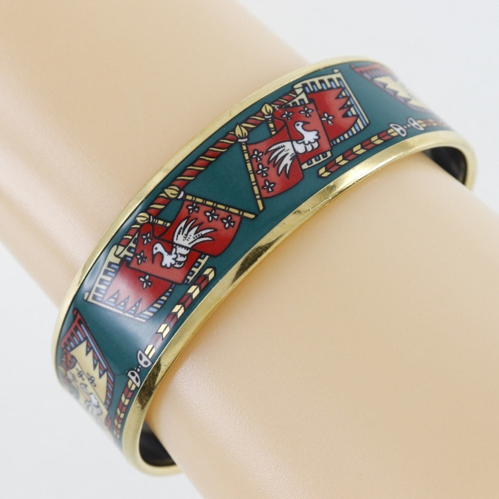 Bangle Cloisonné and Enamel and Gold Bracelet