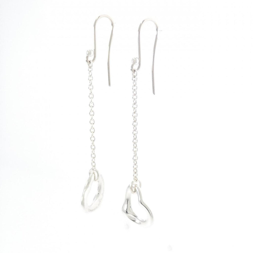 Open Heart Earrings Sterling Silver 39mm Sterling Silver