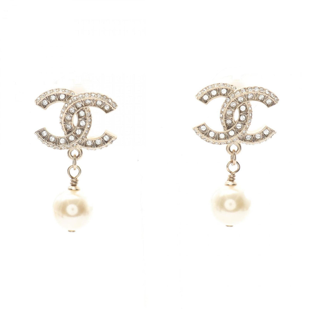 CC Logo Earrings Metal Gold-Tone Metal