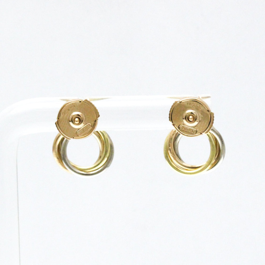 Trinity Earrings 18K Tricolor Gold