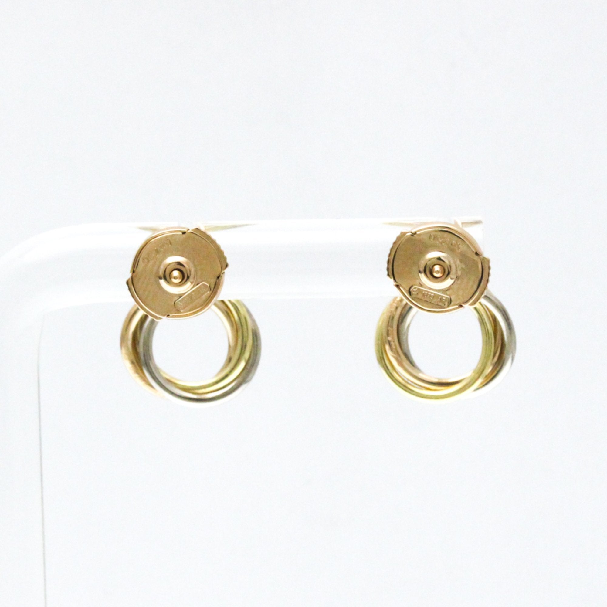 Trinity Earrings 18K Tricolor Gold
