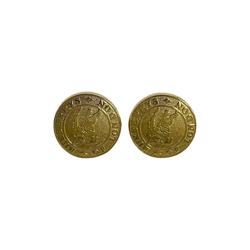 Earrings Logo Gold-Tone Metal