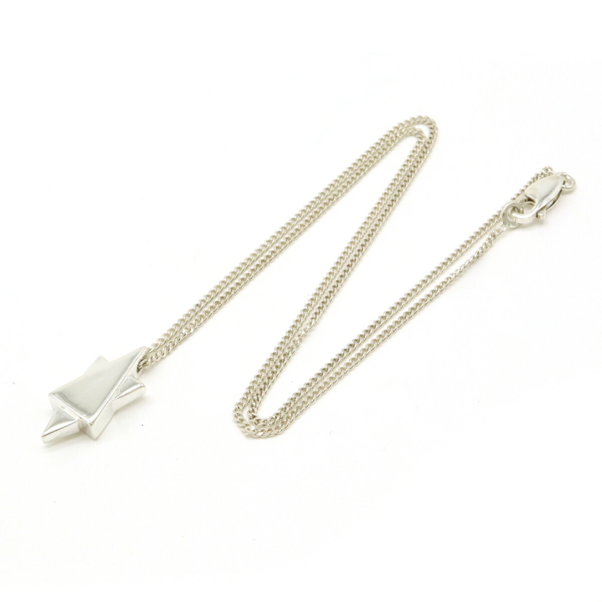 Star Of David Pendant Necklace Sterling Silver