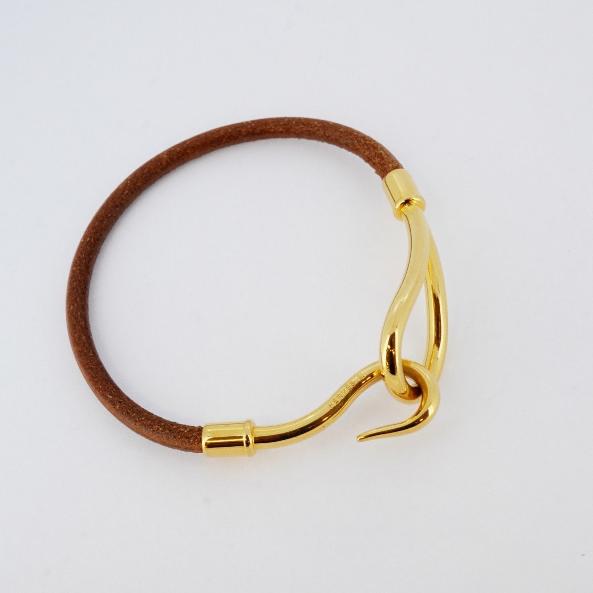 Bracelet Gold and Leather
