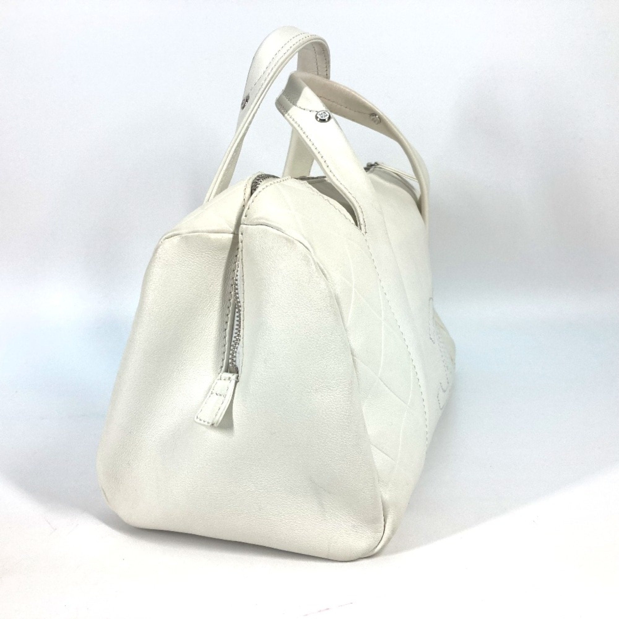 All Day Long Bowler Bag Chevron Leather Medium