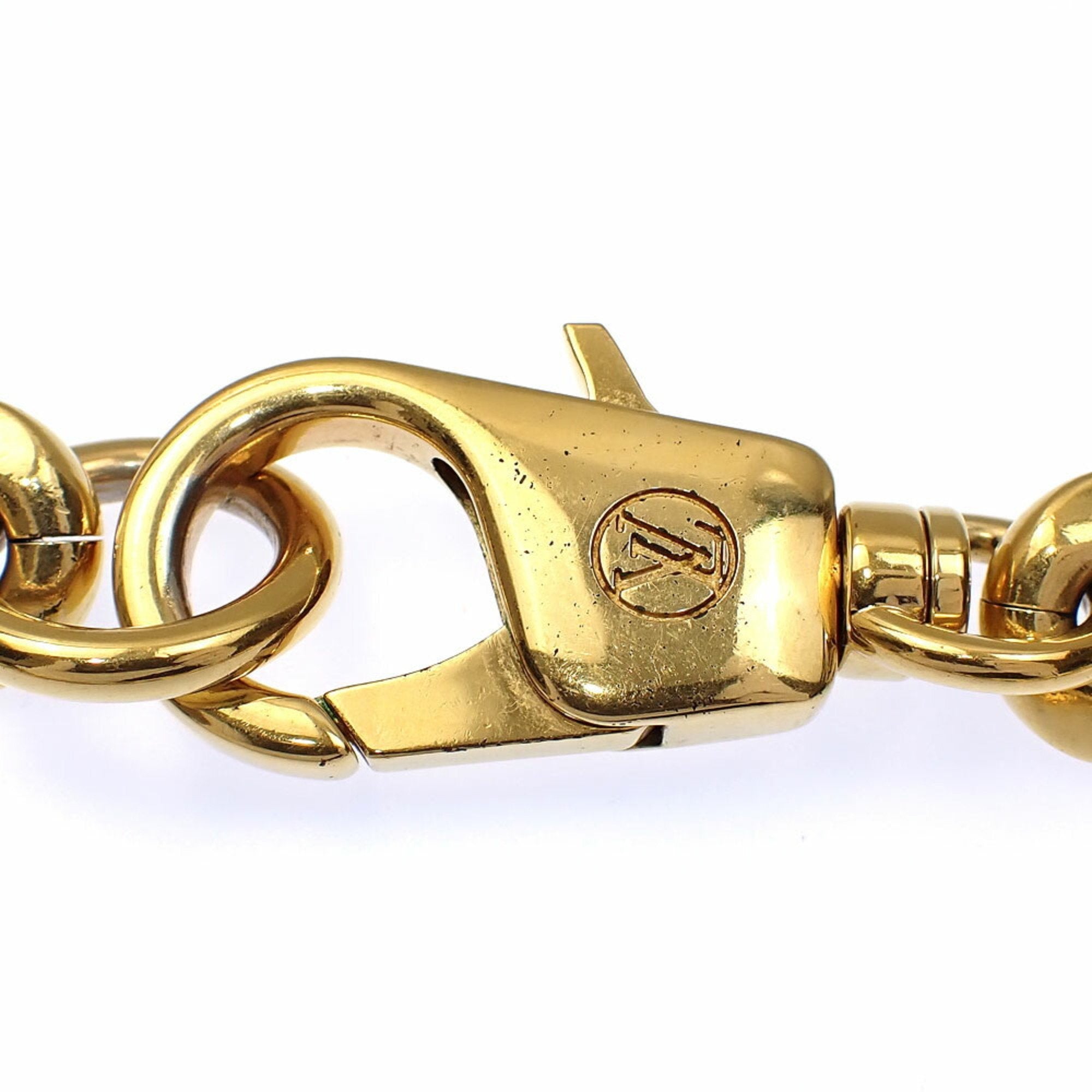LV Edge MM Pendant Necklace Gold