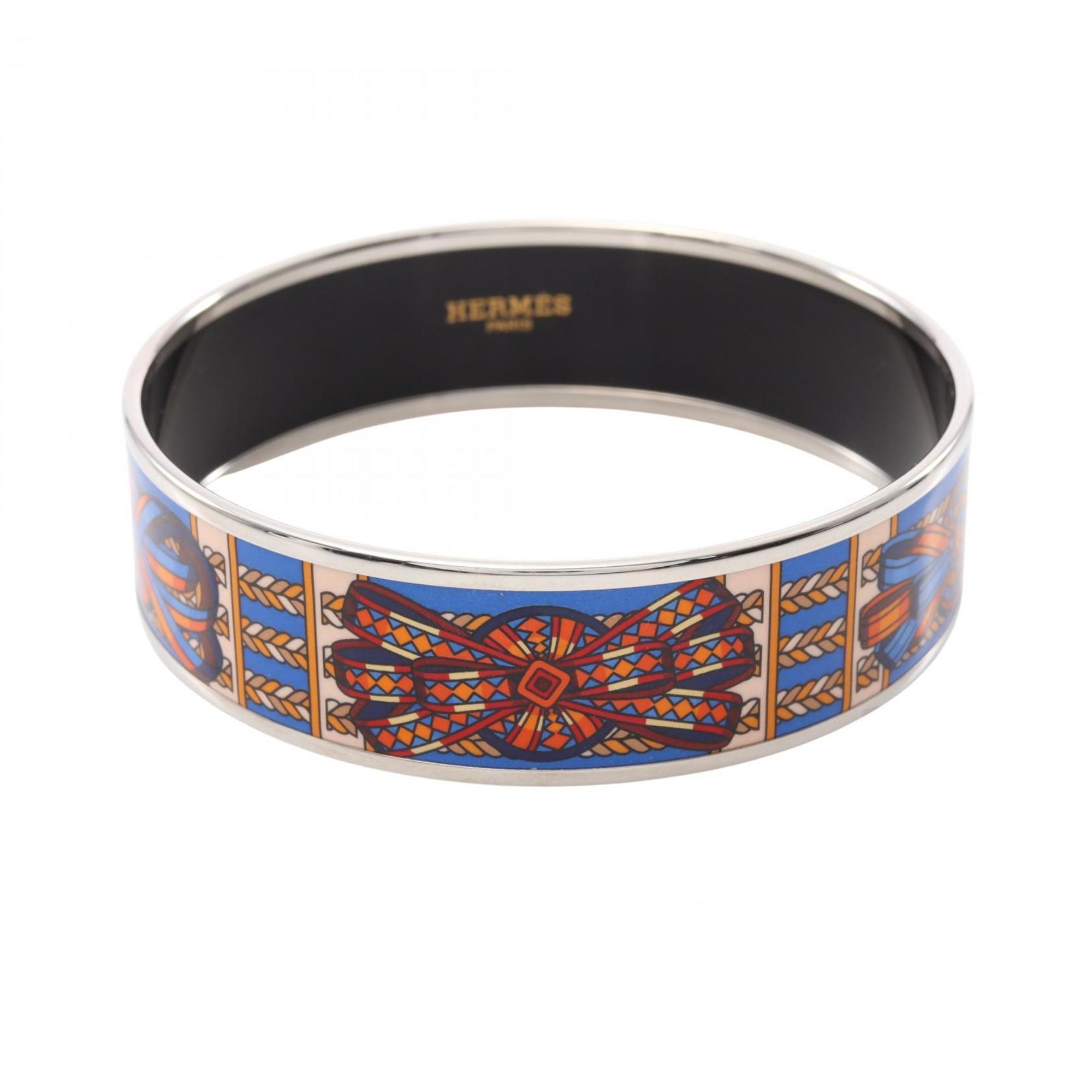 Enamel Bracelet Stainless Steel Large with Cloisonne