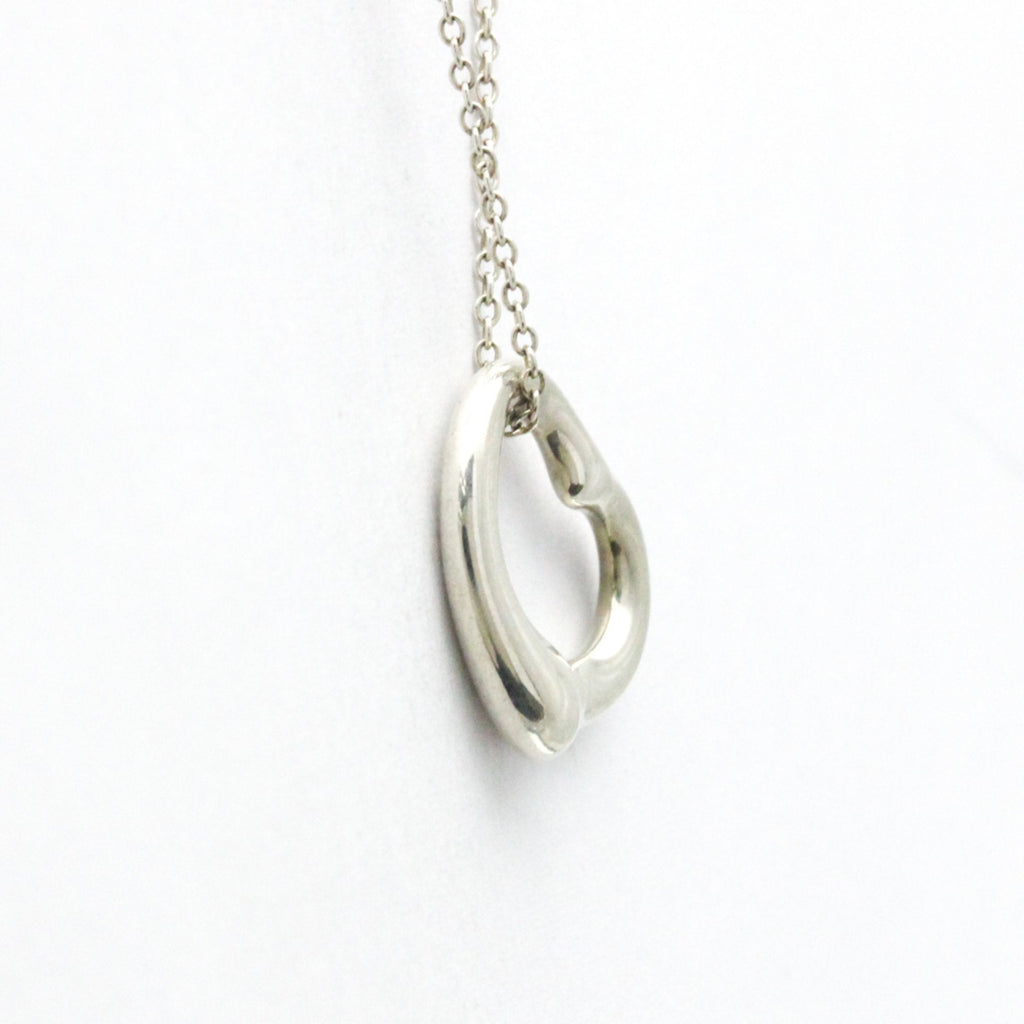 Open Heart Pendant Necklace Sterling Silver 15.8mm