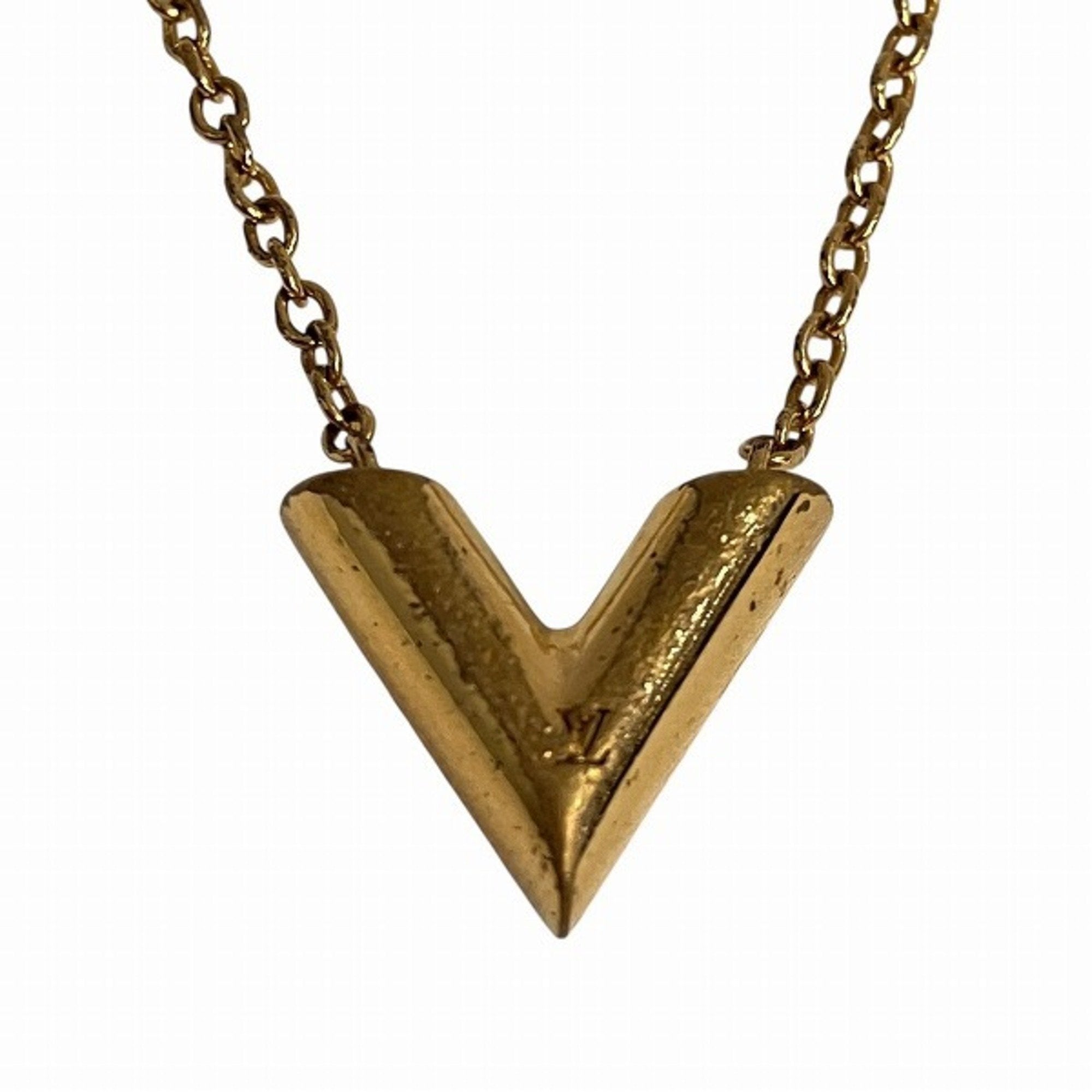 Collier Essential V Pendant Necklace Gold