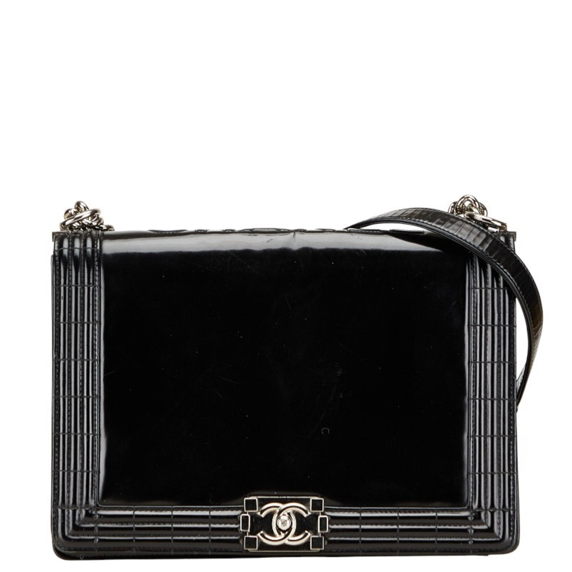 Reverso Boy Flap Bag Glazed Calfskin Large