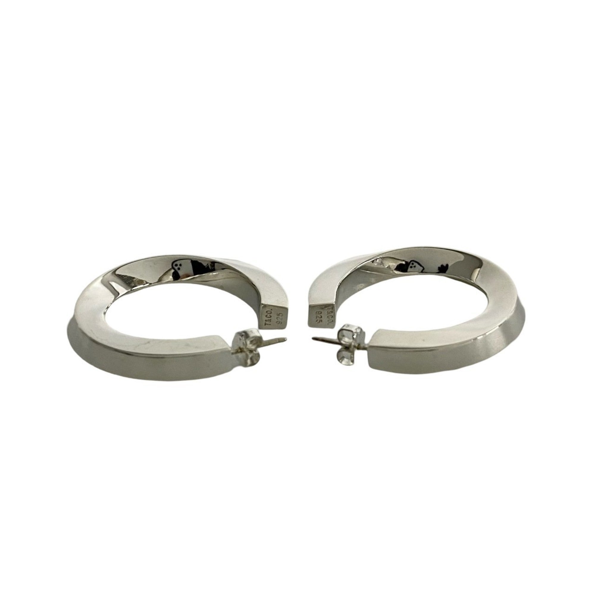 Earrings Logo Hoop Sterling Silver
