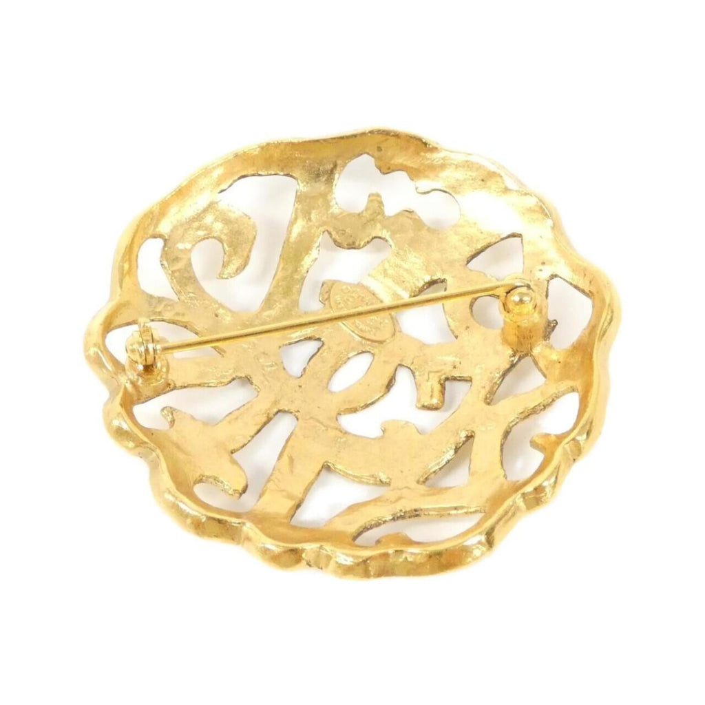 Brooch Gold-Tone Metal