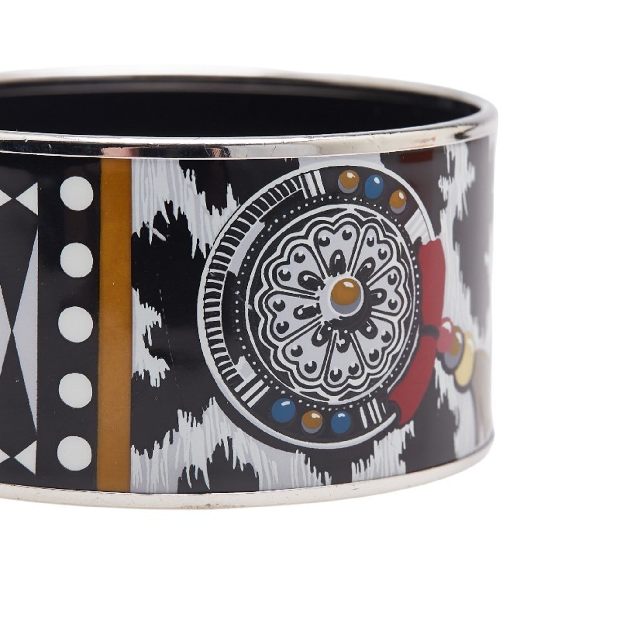 Bangle Metal Multi Color and Silver Bracelet