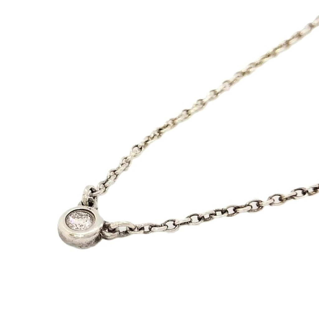 Elsa Peretti Diamonds By The Yard Pendant Necklace Sterling Silver and Diamond