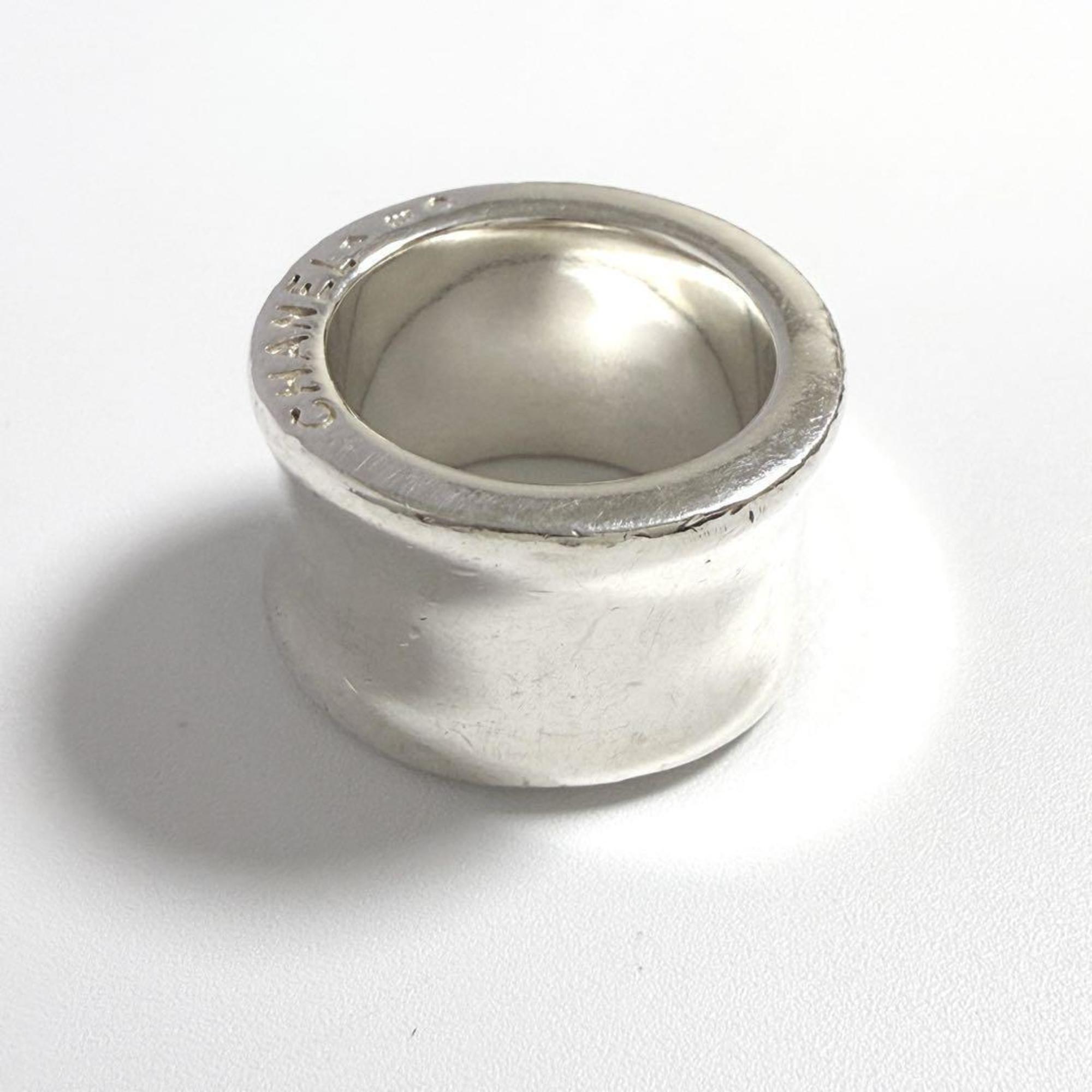 Vintage Band Ring Sterling Silver Wide Side