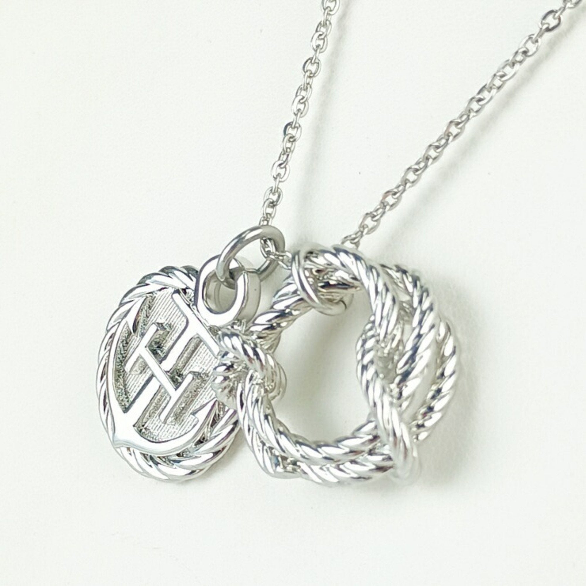 Pendant Necklace Silver Metal