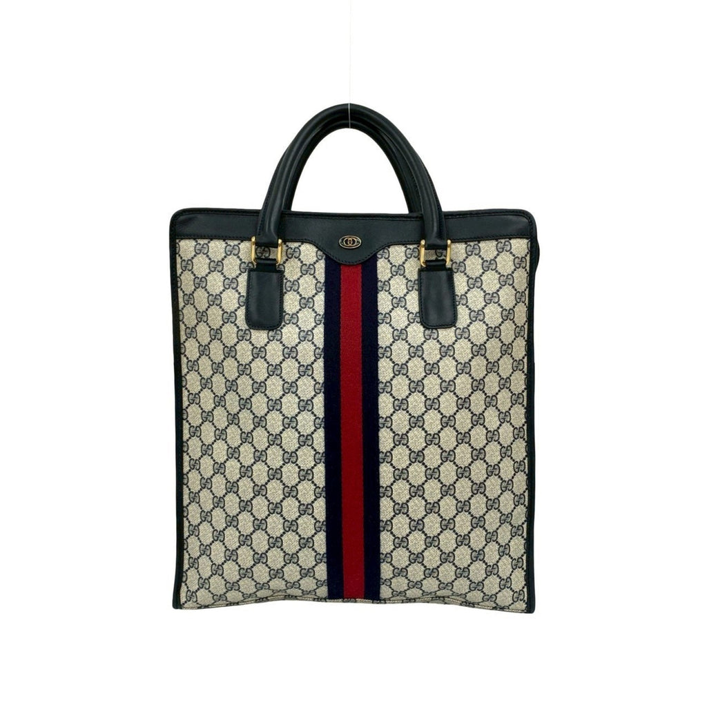 Animalier Web Top Handle Tote GG Coated Canvas Large