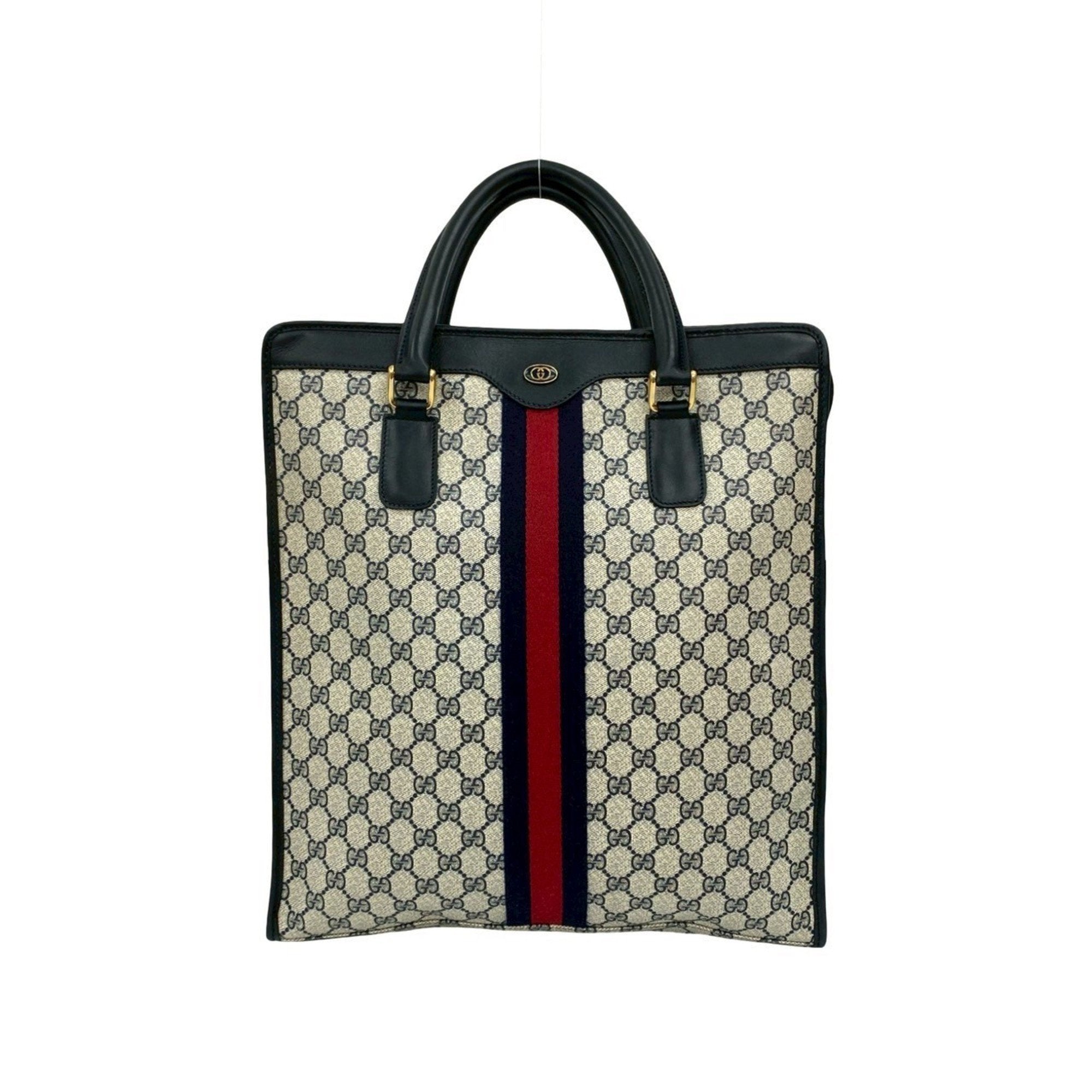 Animalier Web Top Handle Tote GG Coated Canvas Large