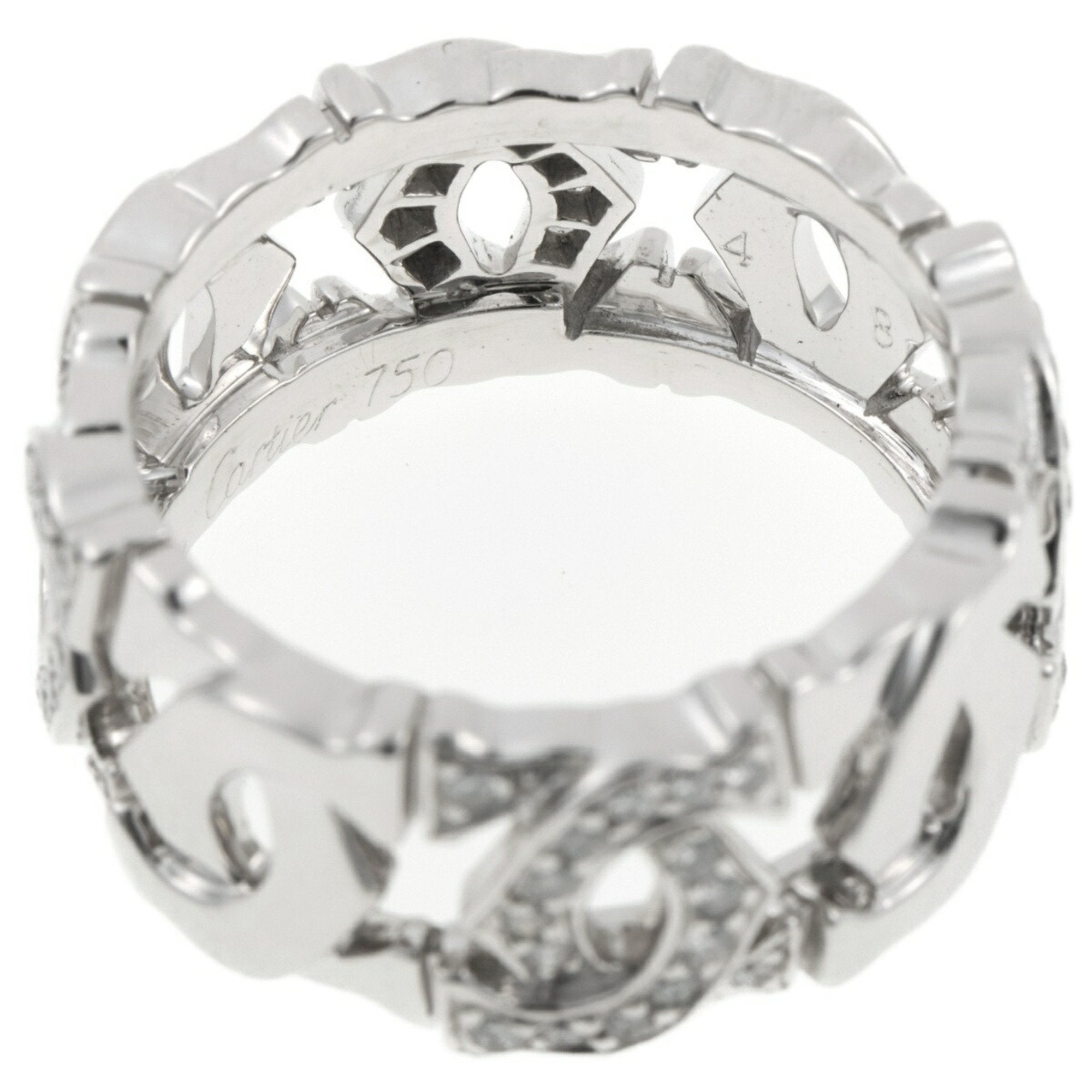Entrelacé Band Ring 18K White Gold