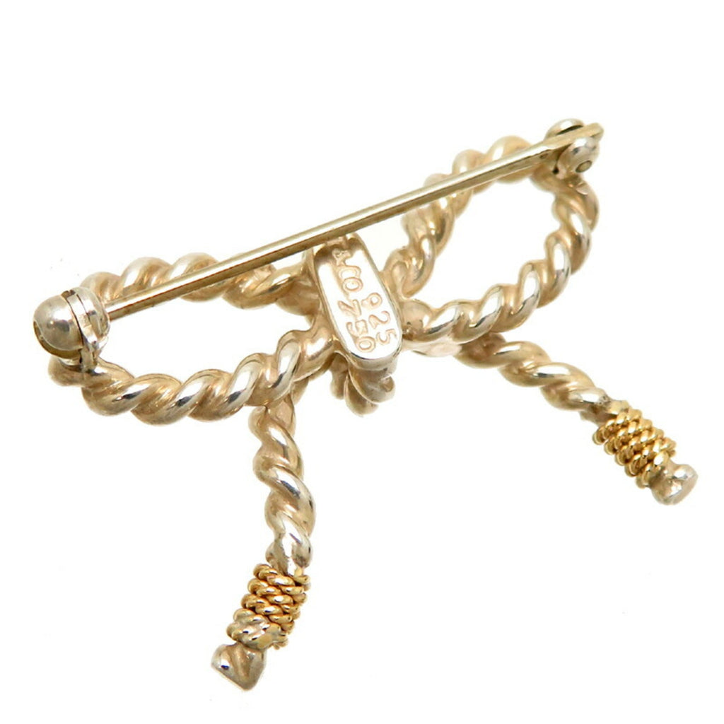 Twist Ribbon Brooch Sterling Silver