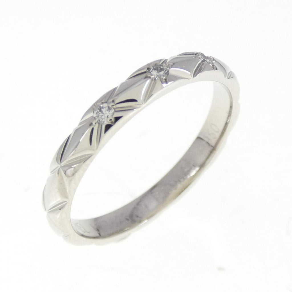Matelasse Band Ring with Diamond