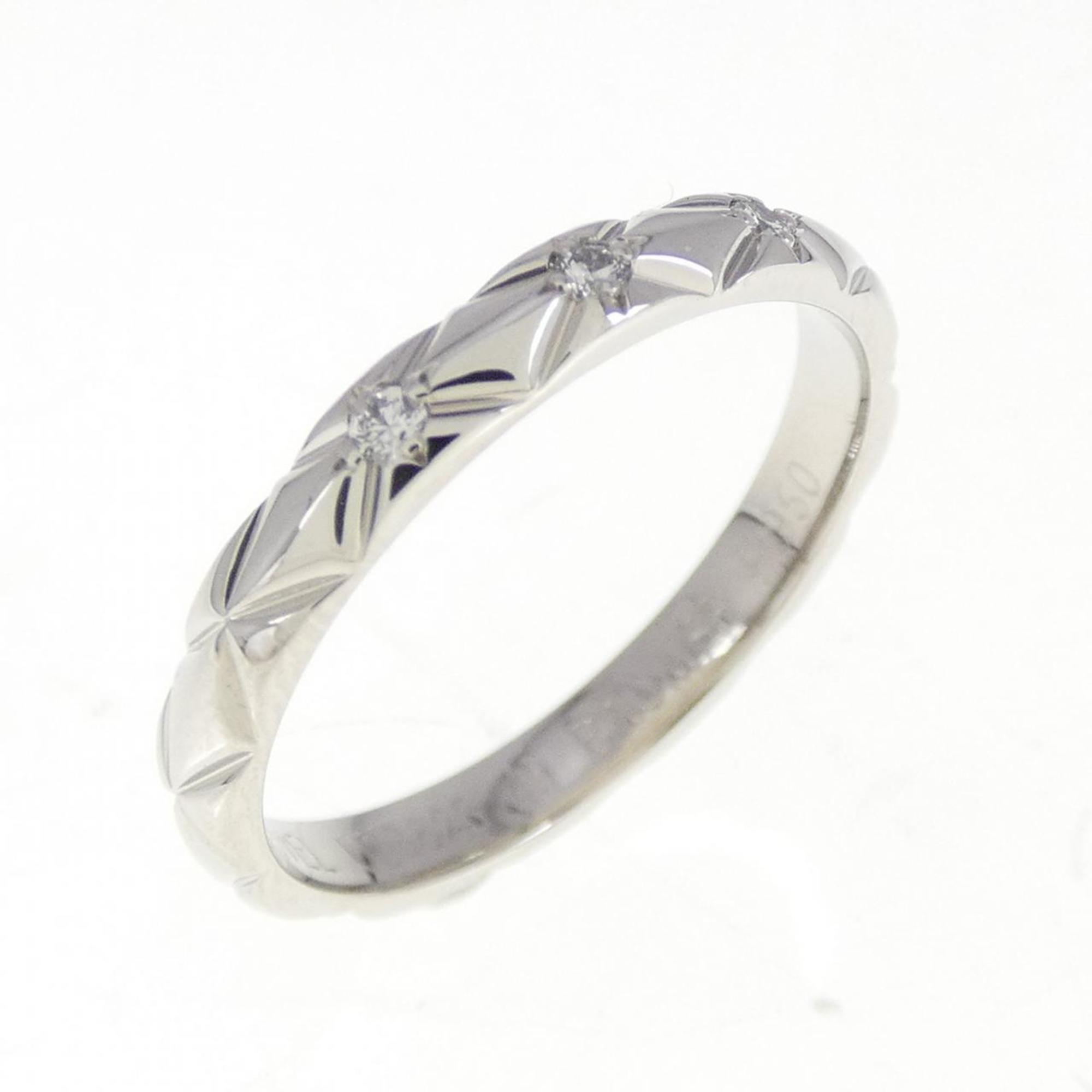 Matelasse Band Ring with Diamond