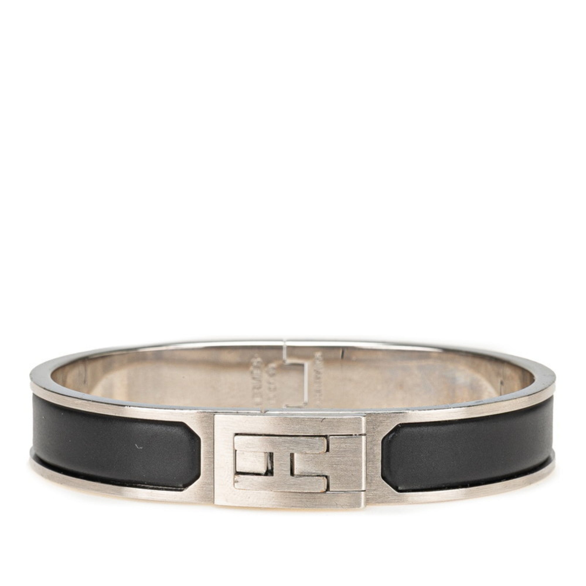 Bracelet Black and Silver Metal