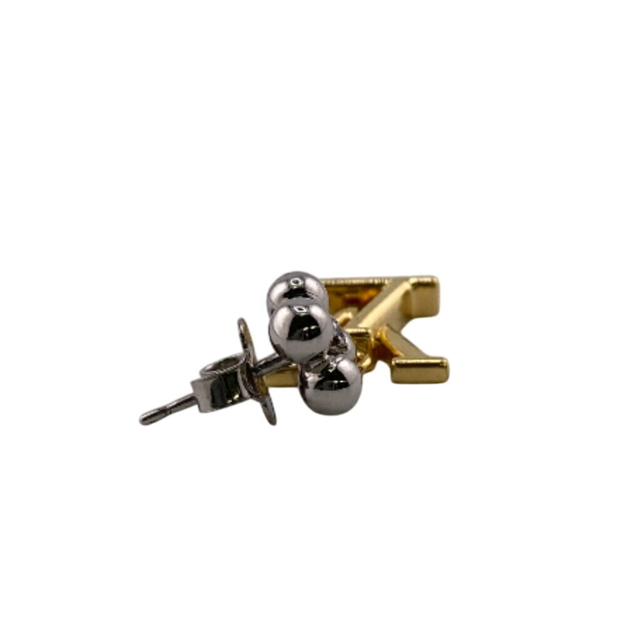 Single Earring Gold-Tone Metal