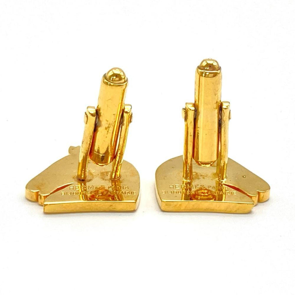 Cheval Horse Cufflinks Gold Bracelet