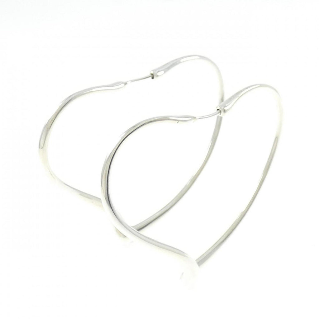 Open Heart Earrings Sterling Silver 46.3mm Sterling Silver