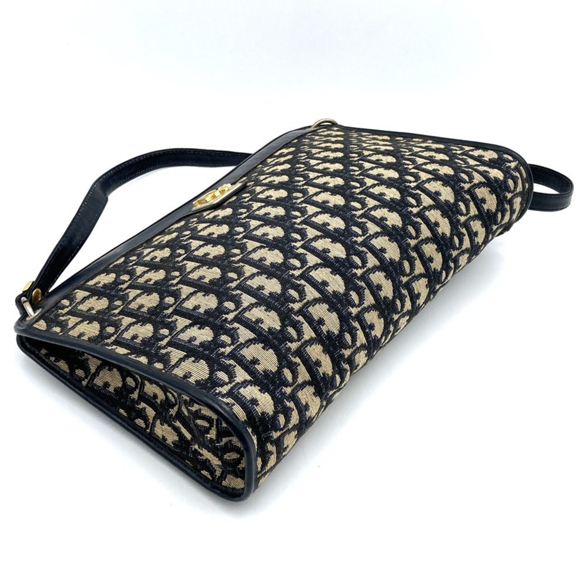 Wristlet Clutch Oblique Canvas