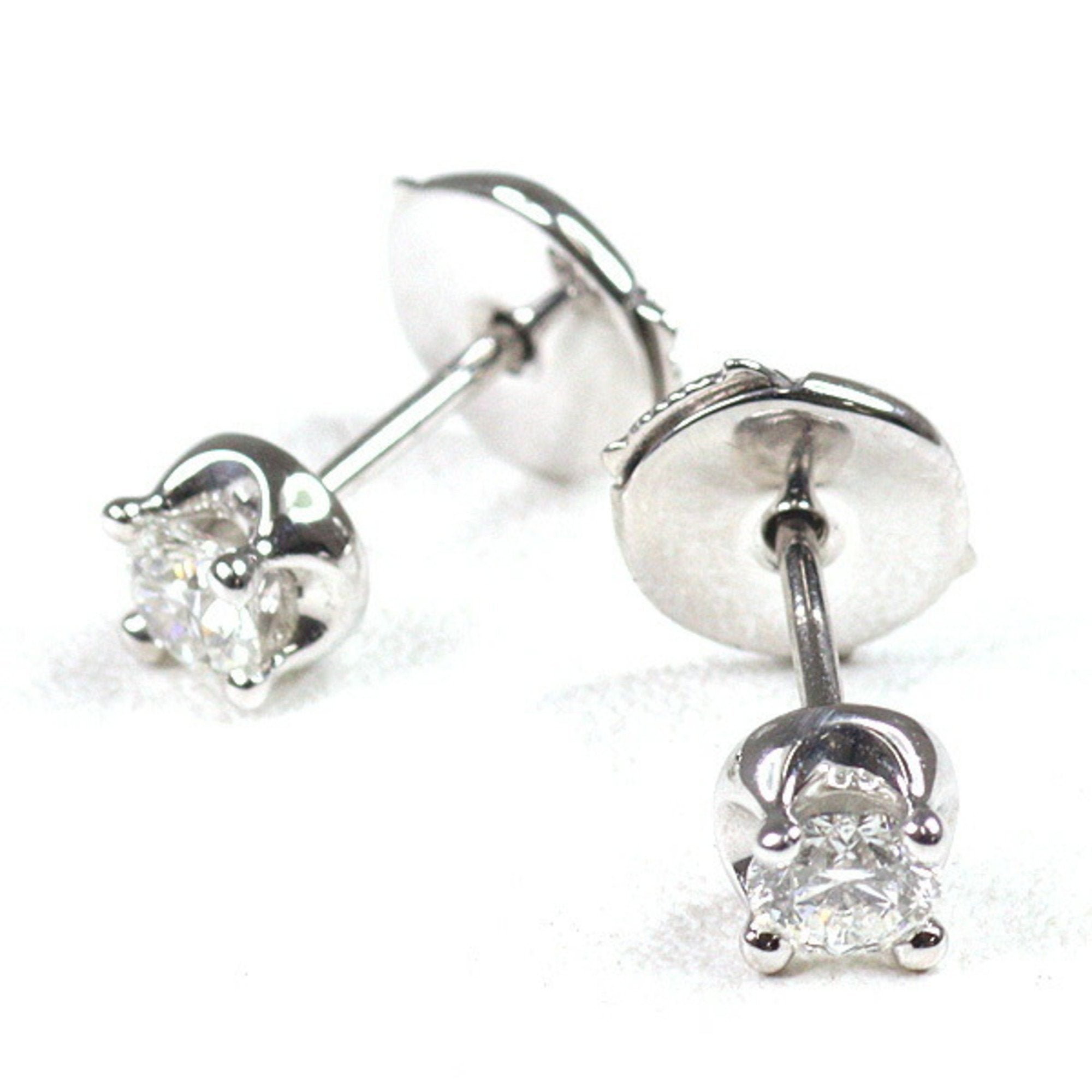 Single Earring 18K White Gold