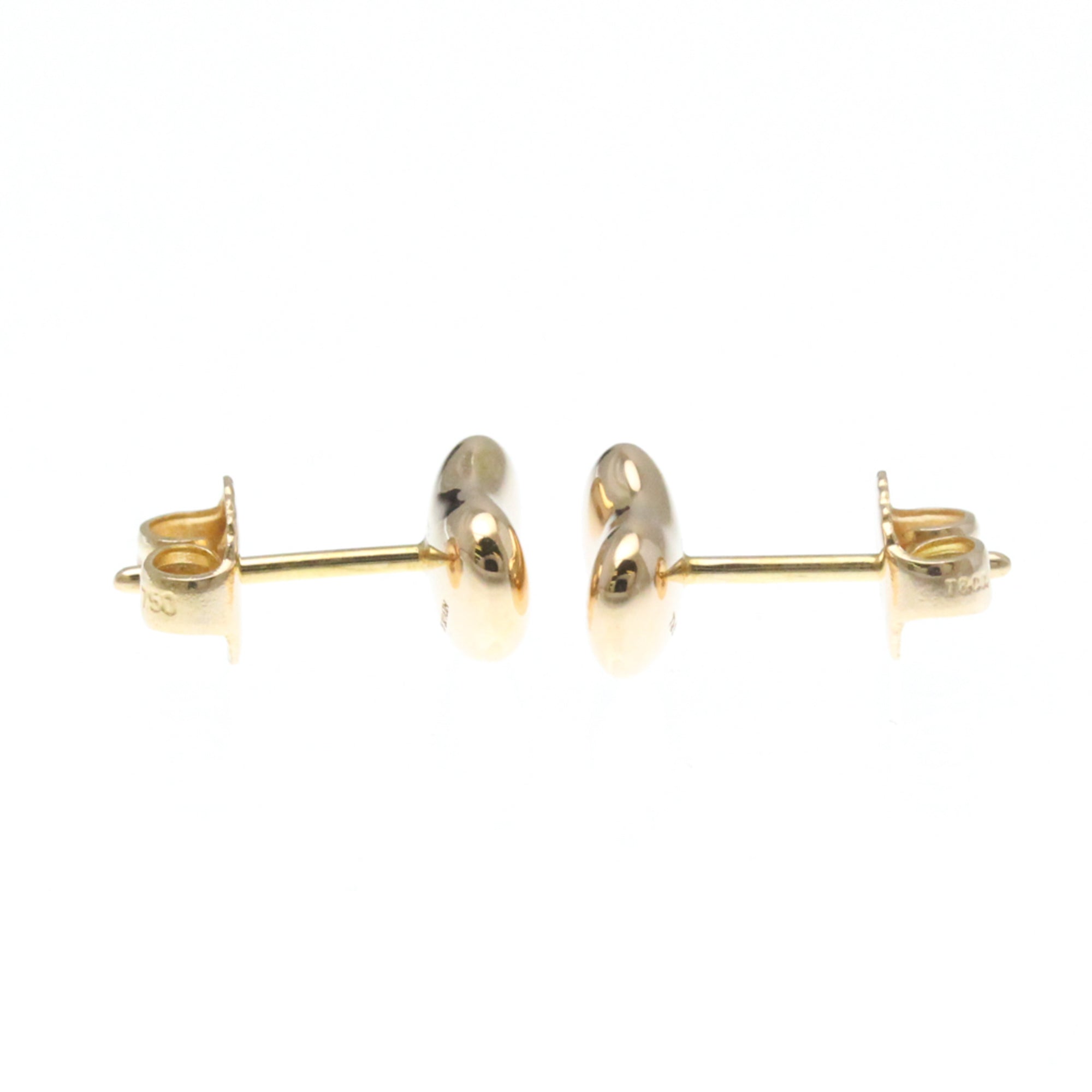 Bean Earrings 18K Rose Gold 9mm 18K Rose Gold