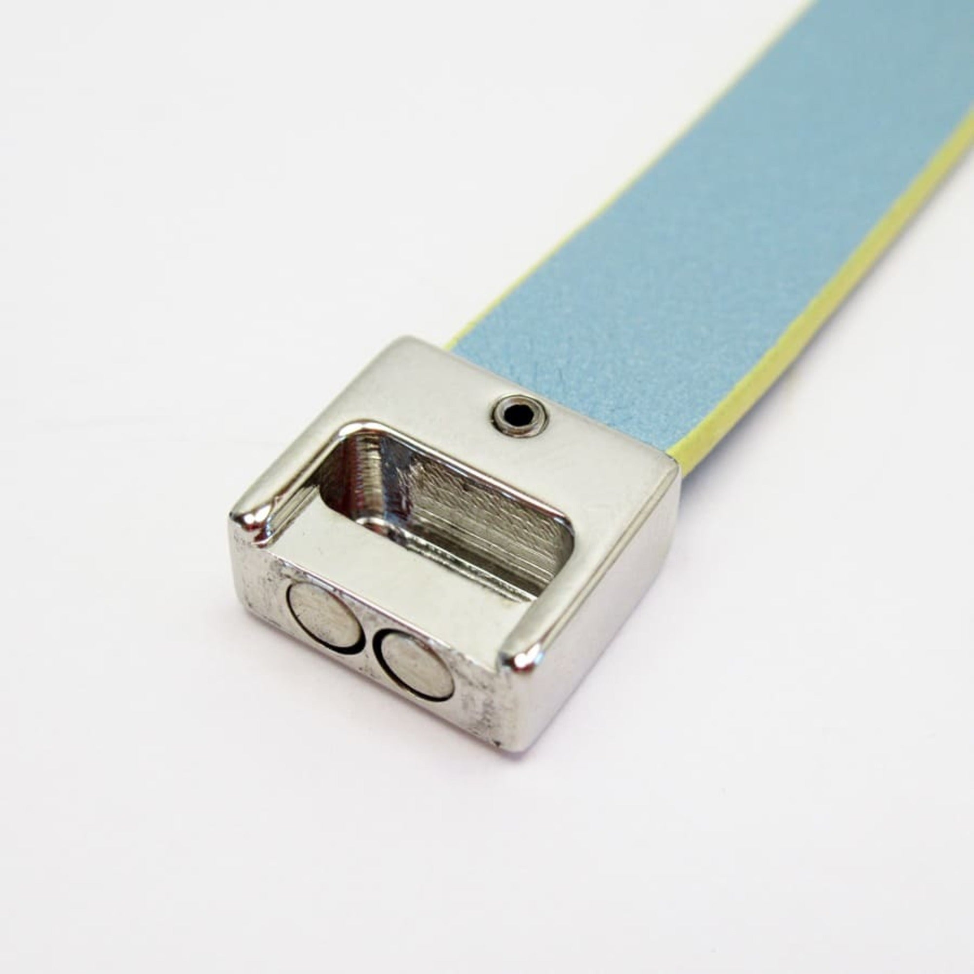 Necklace Leather and Metal with Pearl Small