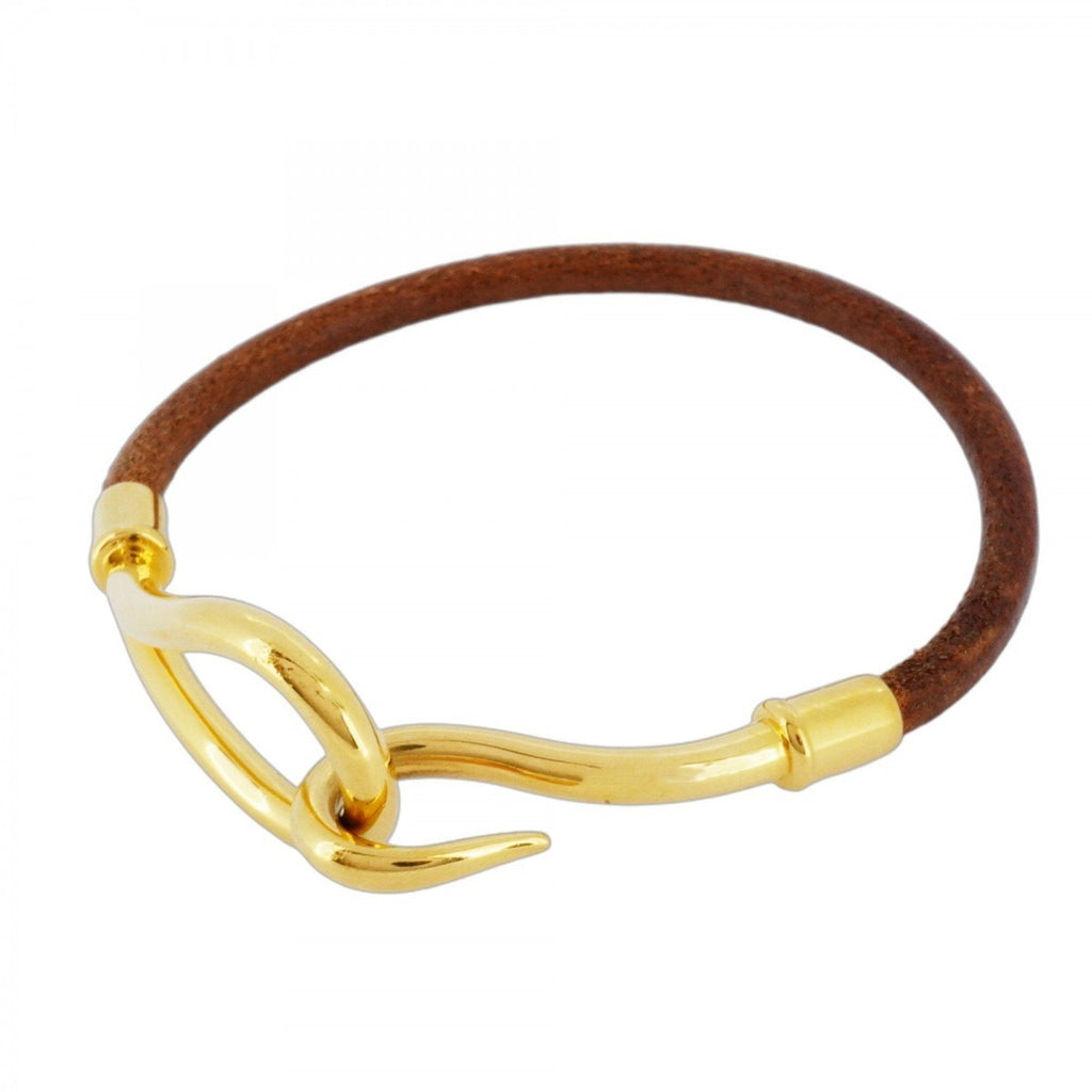 Bracelet Gold and Leather