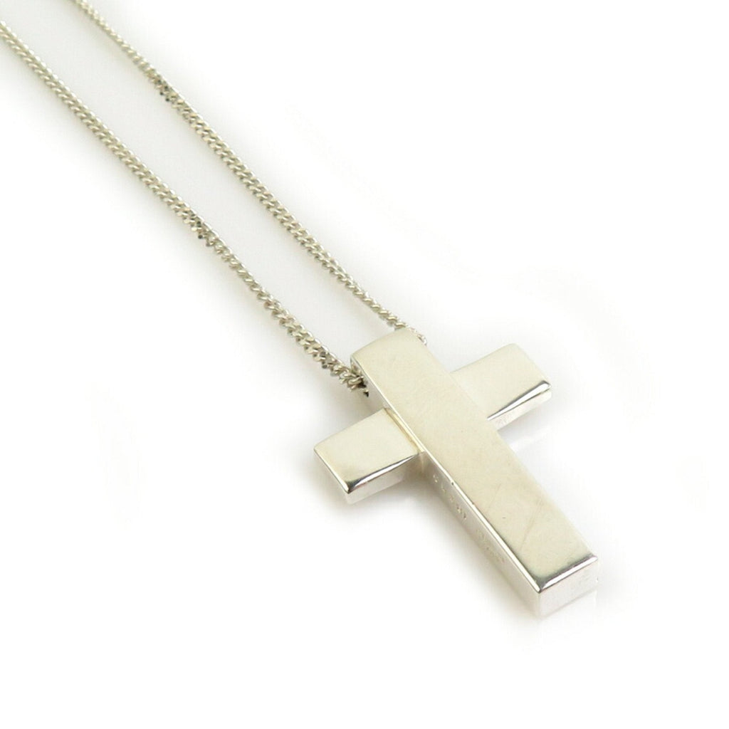 Cross Pendant Necklace Sterling Silver