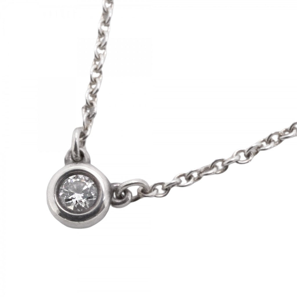 Elsa Peretti Diamonds By The Yard Pendant Necklace Sterling Silver and Diamond