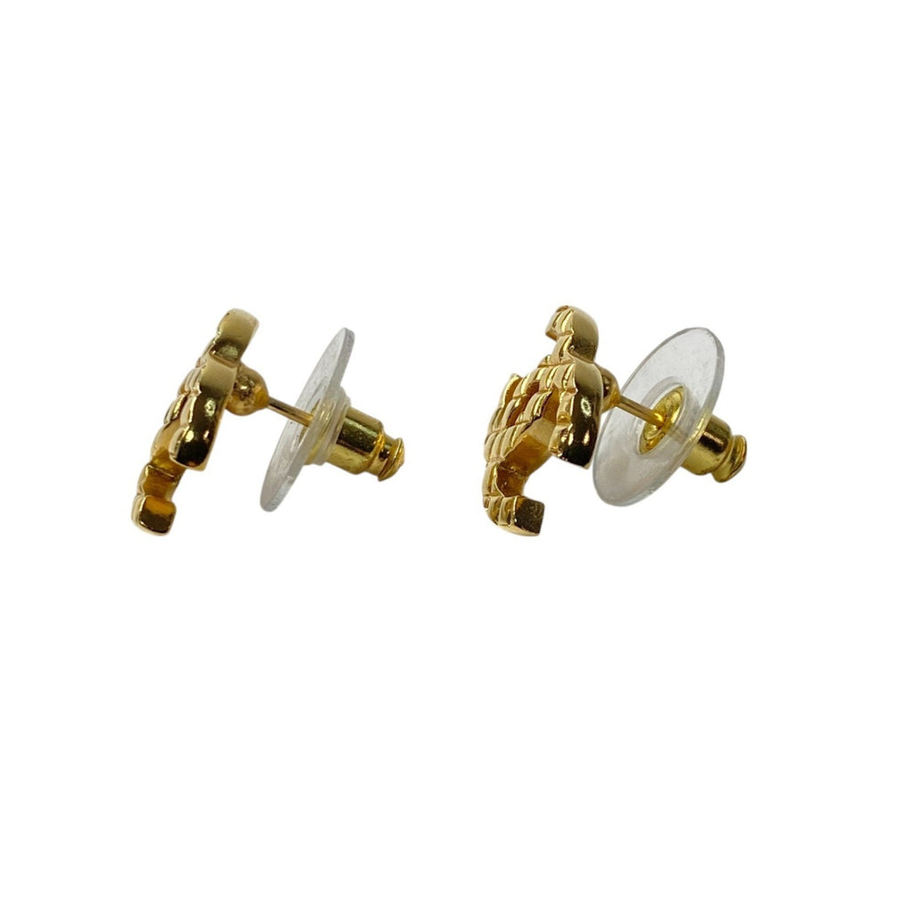 CC Logo Earrings Metal Gold-Tone Metal