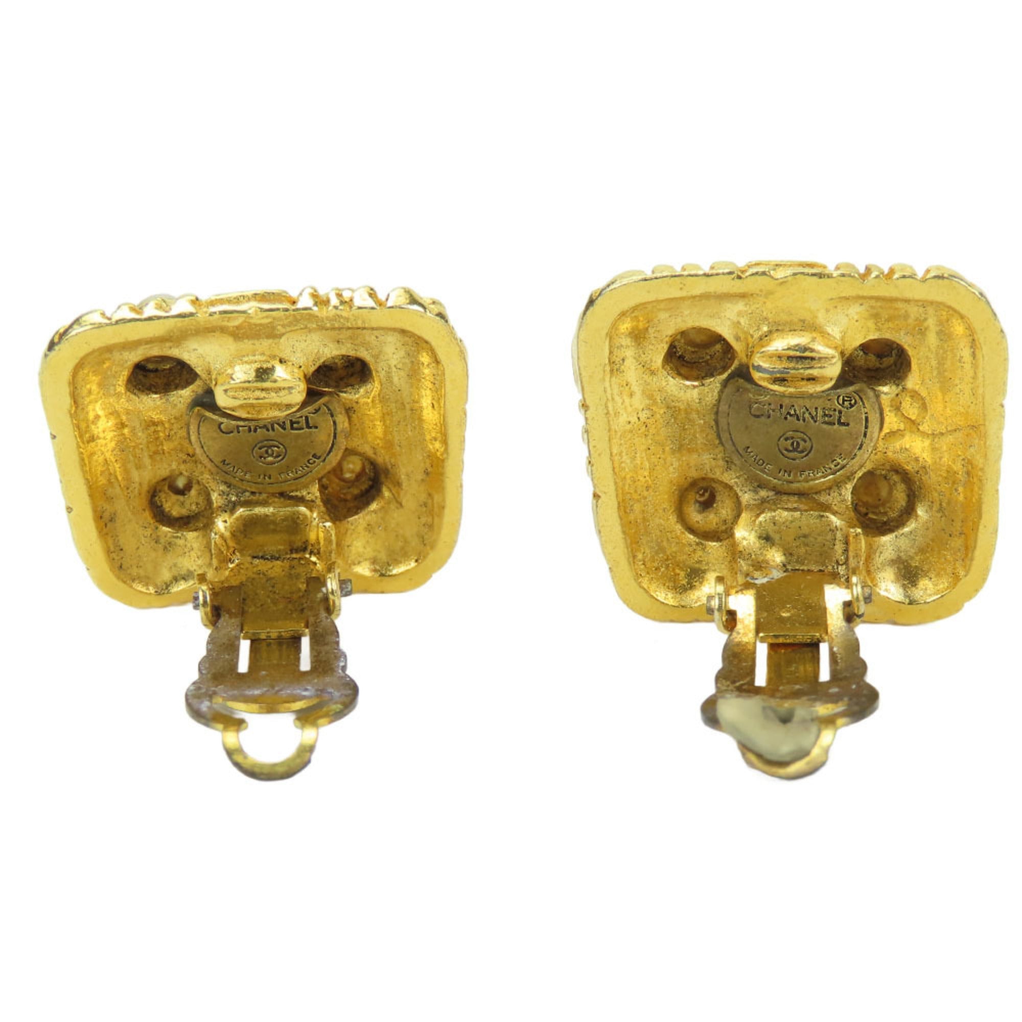 Earrings Gold-Tone Metal