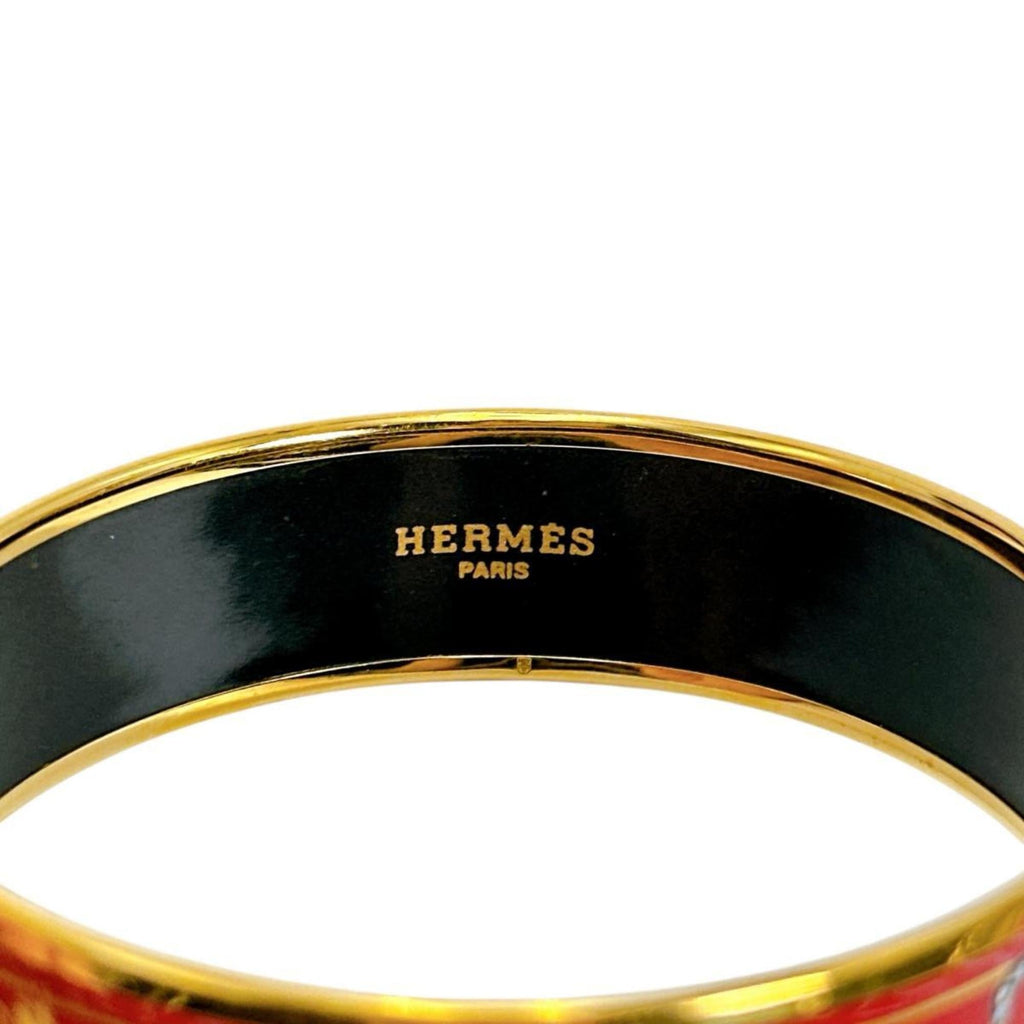 Emaille Bracelet Gold and Red