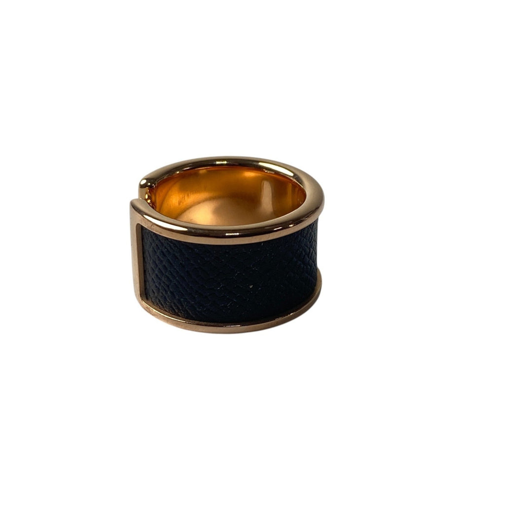 Olympe Ring Leather and 18K Rose Gold