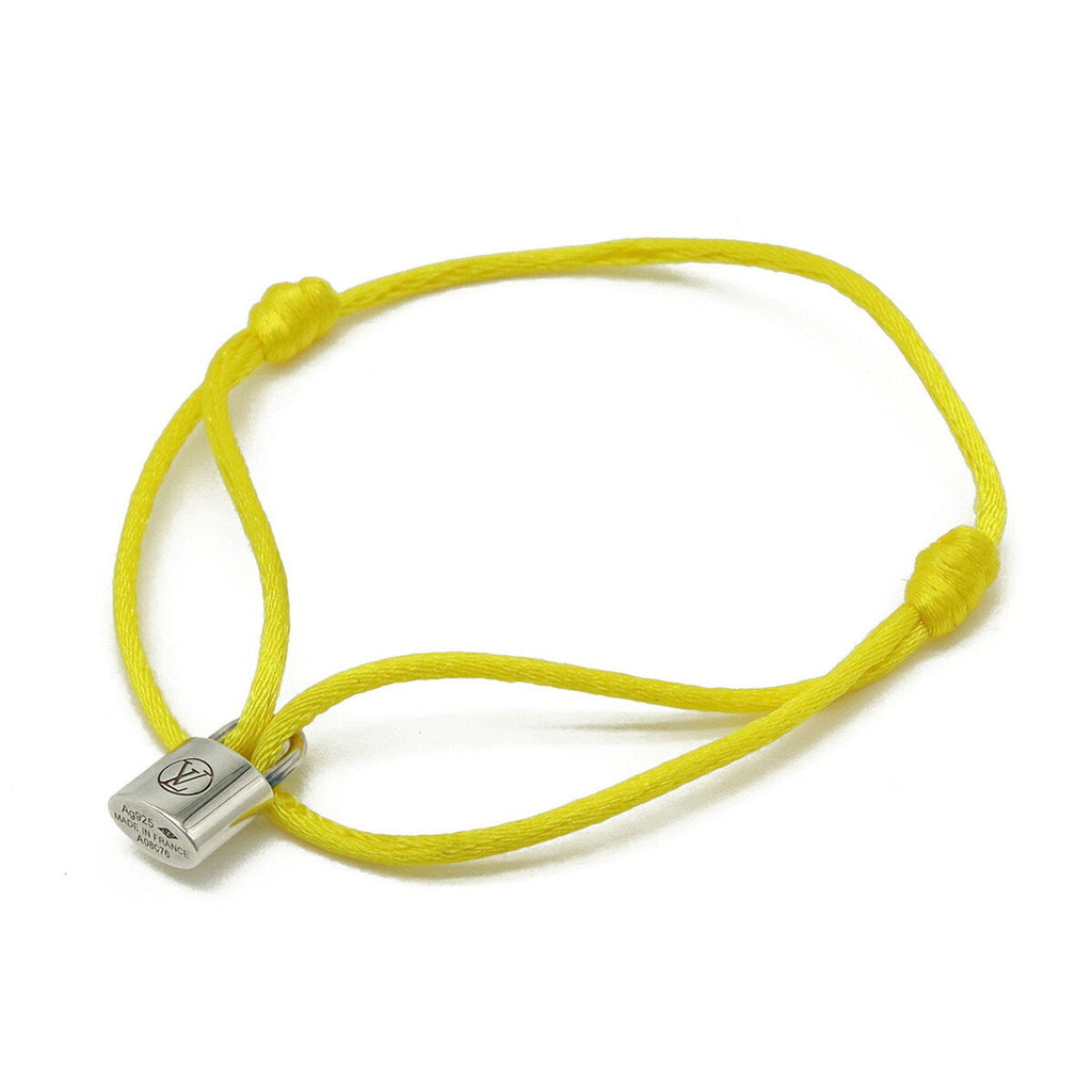 Lockit Bracelet Cotton and Sterling Silver Cadena Motif