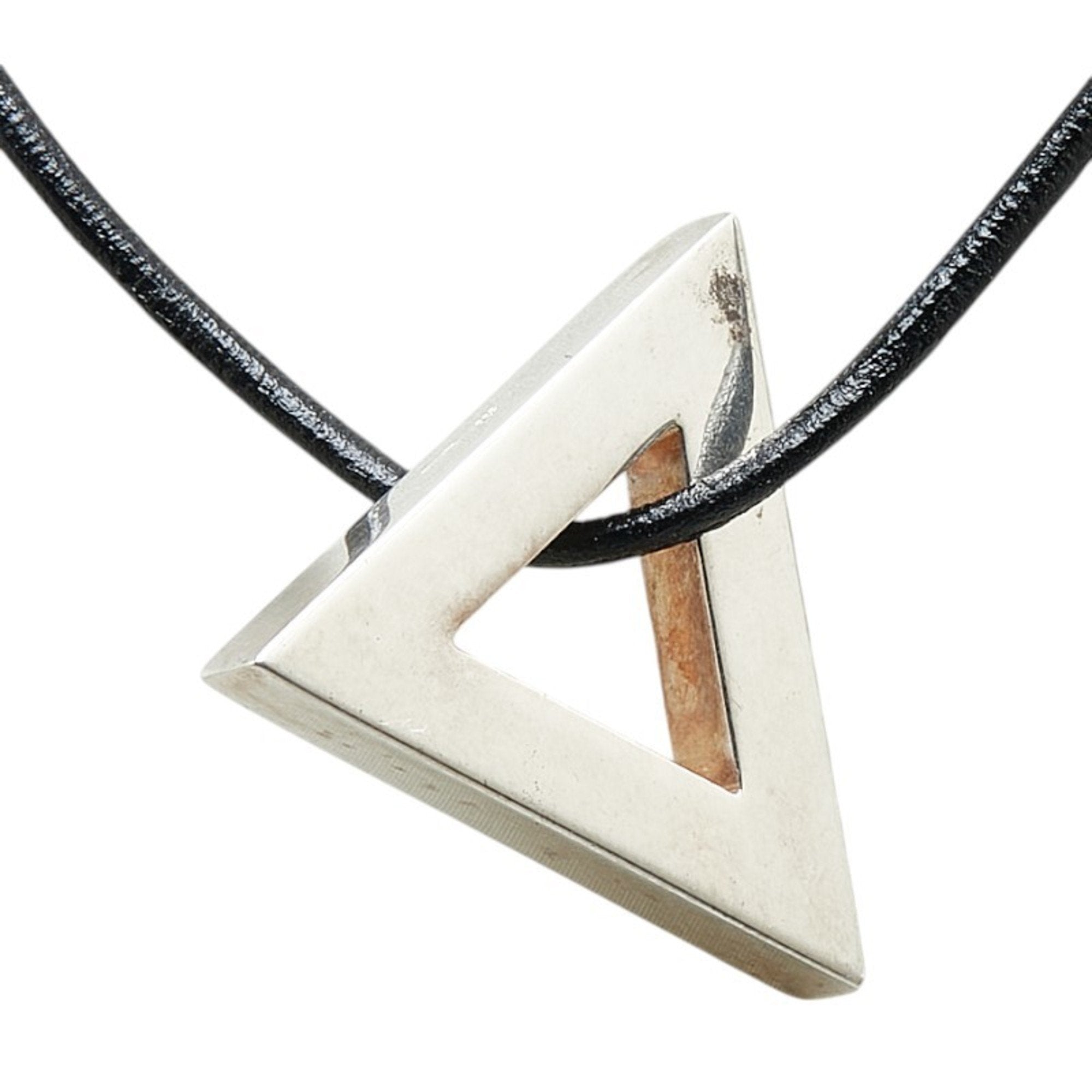 Triangle Pendant Necklace Sterling Silver